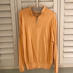 Peter Millar Orange Quarter-zip